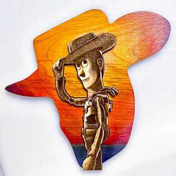 New art piece of Woody from Toy Story