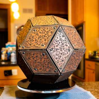 World's First Leather Rhombic Triacontahedron