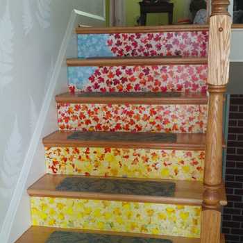 Stair riser art