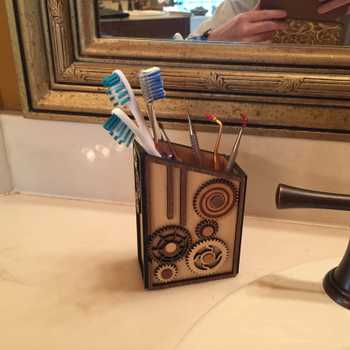 Gear Box Toothbrush Holder