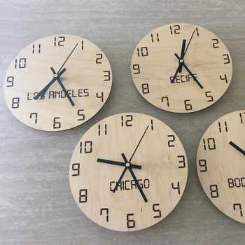 World Time Clocks with City Names