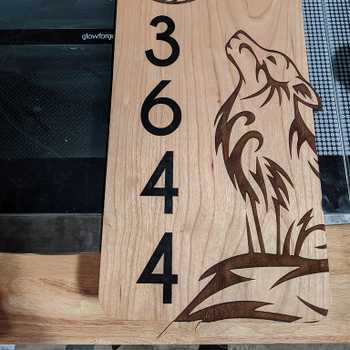 House numbers, my first real project on the GF