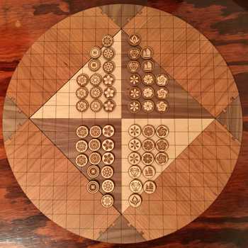 Board Game - Pai Sho Board and Tiles