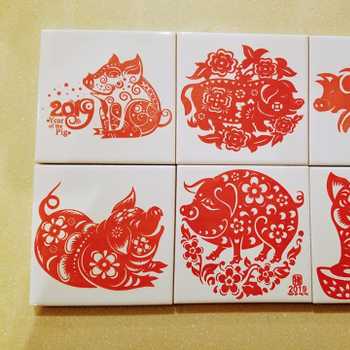 Ceramic tiles for Asian New Year