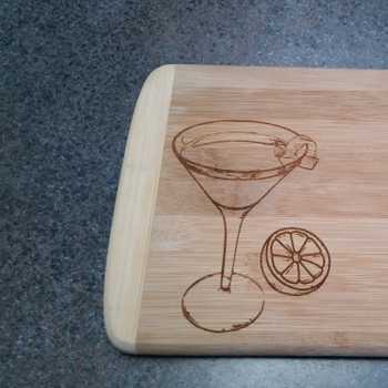 Engraved Cutting Board for Cocktails